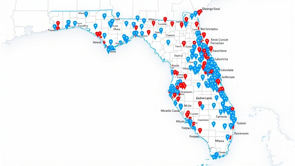 comprehensive geographic coverage and accessibility